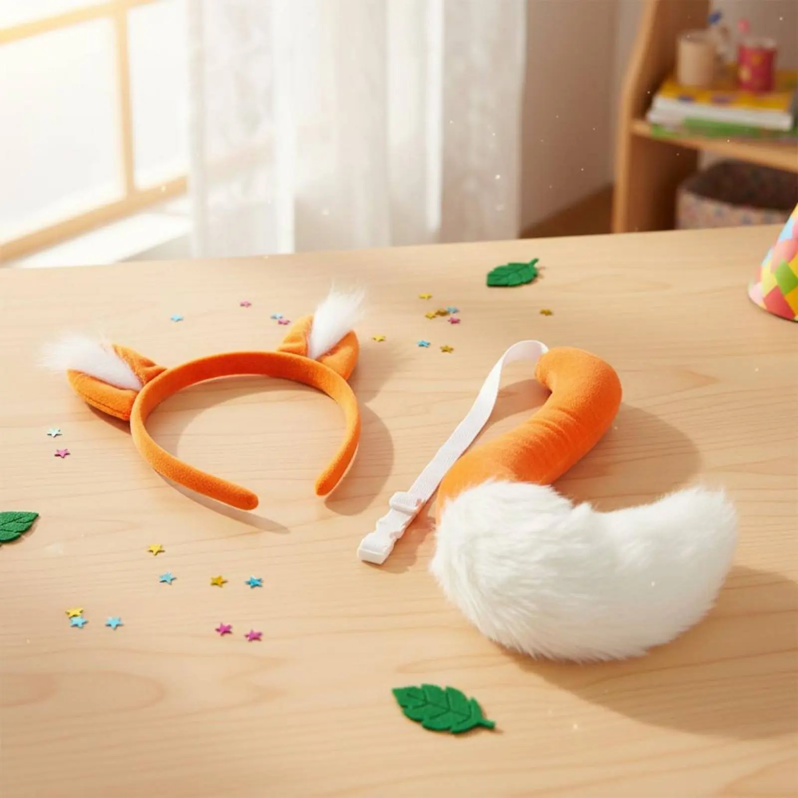 Canine Ears Headband and Tail Set Cute Design Plush-Like Canine Costume Set Furry Creature Ears Headband Super Soft Comfortable
Canine Ears Headband and Tail Set Cute Design Plush-Like Canine Costume Set Furry Creature Ears Headband Super Soft Comfortable
