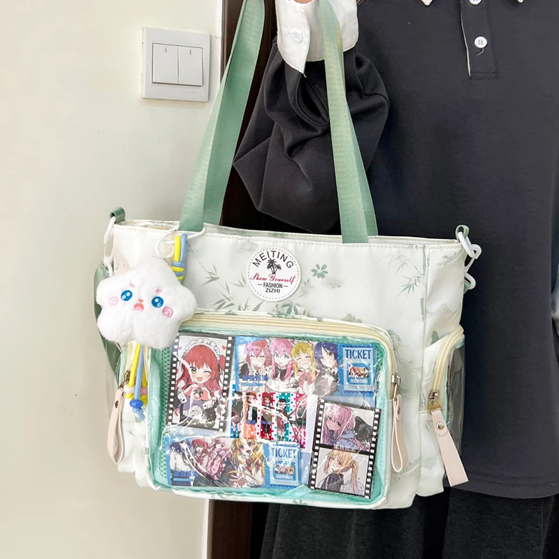 Women's Bamboo Pattern Nylon Tote Bag Clear Display Pocket Plush Charm Decor Casual Daily Shoulder Crossbody Bag 2026 Handbags
Women's Bamboo Pattern Nylon Tote Bag Clear Display Pocket Plush Charm Decor Casual Daily Shoulder Crossbody Bag 2026 Handbags