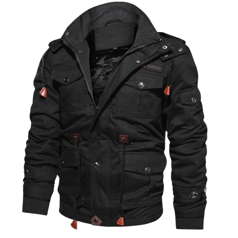 Nice Brand Pop Mens Parka Jacket Winter Fashion Fleece Multi-pocket Casual Quilted Jacket Coat Men Thicken Coats M-4XL
Nice Brand Pop Mens Parka Jacket Winter Fashion Fleece Multi-pocket Casual Quilted Jacket Coat Men Thicken Coats M-4XL