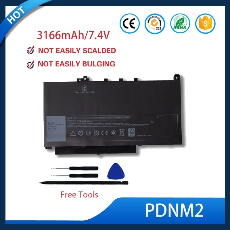 PDNM2 Battery For Dell Latitude 12 E7270 14 E7470 0F1KTM 579TY 11.1V 37Wh 3-Cell Li-Polymer
PDNM2 Battery For Dell Latitude 12 E7270 14 E7470 0F1KTM 579TY 11.1V 37Wh 3-Cell Li-Polymer