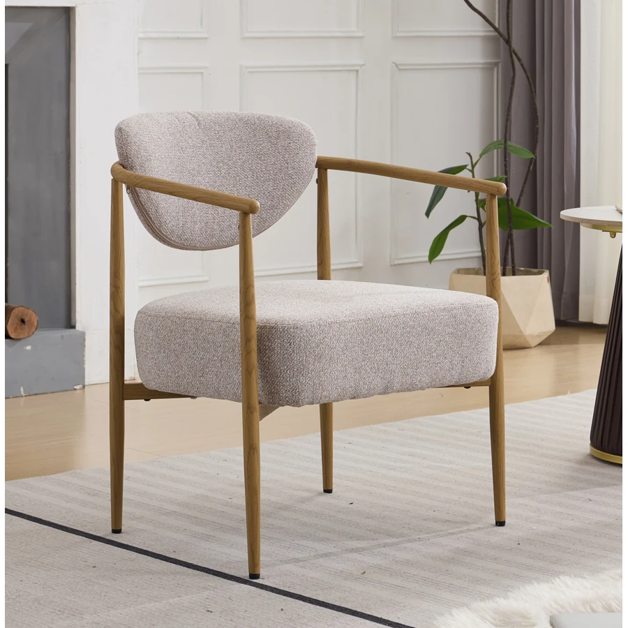 Beige woven fabric dining room chair, living room chair, bedroom chair with foam back and seat for soft comfort, metal frame wi
Beige woven fabric dining room chair, living room chair, bedroom chair with foam back and seat for soft comfort, metal frame wi