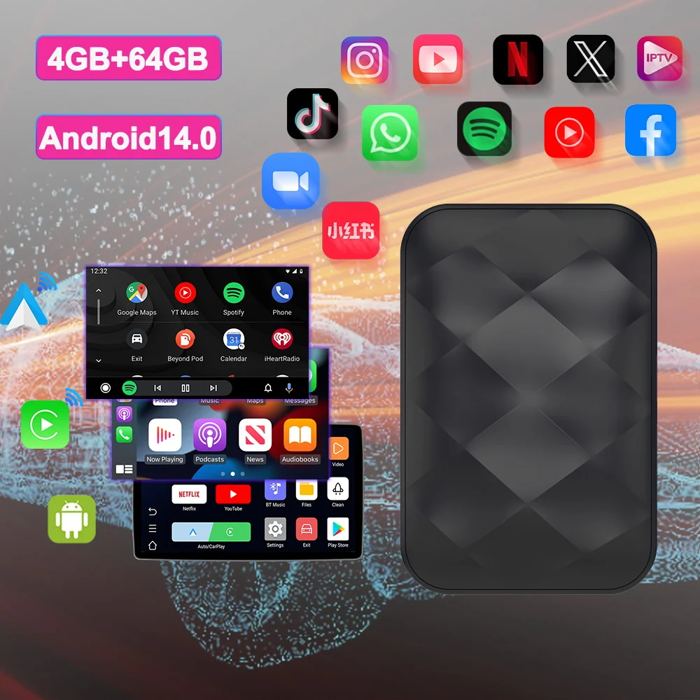 2025 New Upgrade 3IN1 Android14 Wireless Carplay Android AutoAdapter Plug&Play For Youtube Netflix Dongle Wireless CarAI TV BOX
2025 New Upgrade 3IN1 Android14 Wireless Carplay Android AutoAdapter Plug&Play For Youtube Netflix Dongle Wireless CarAI TV BOX
