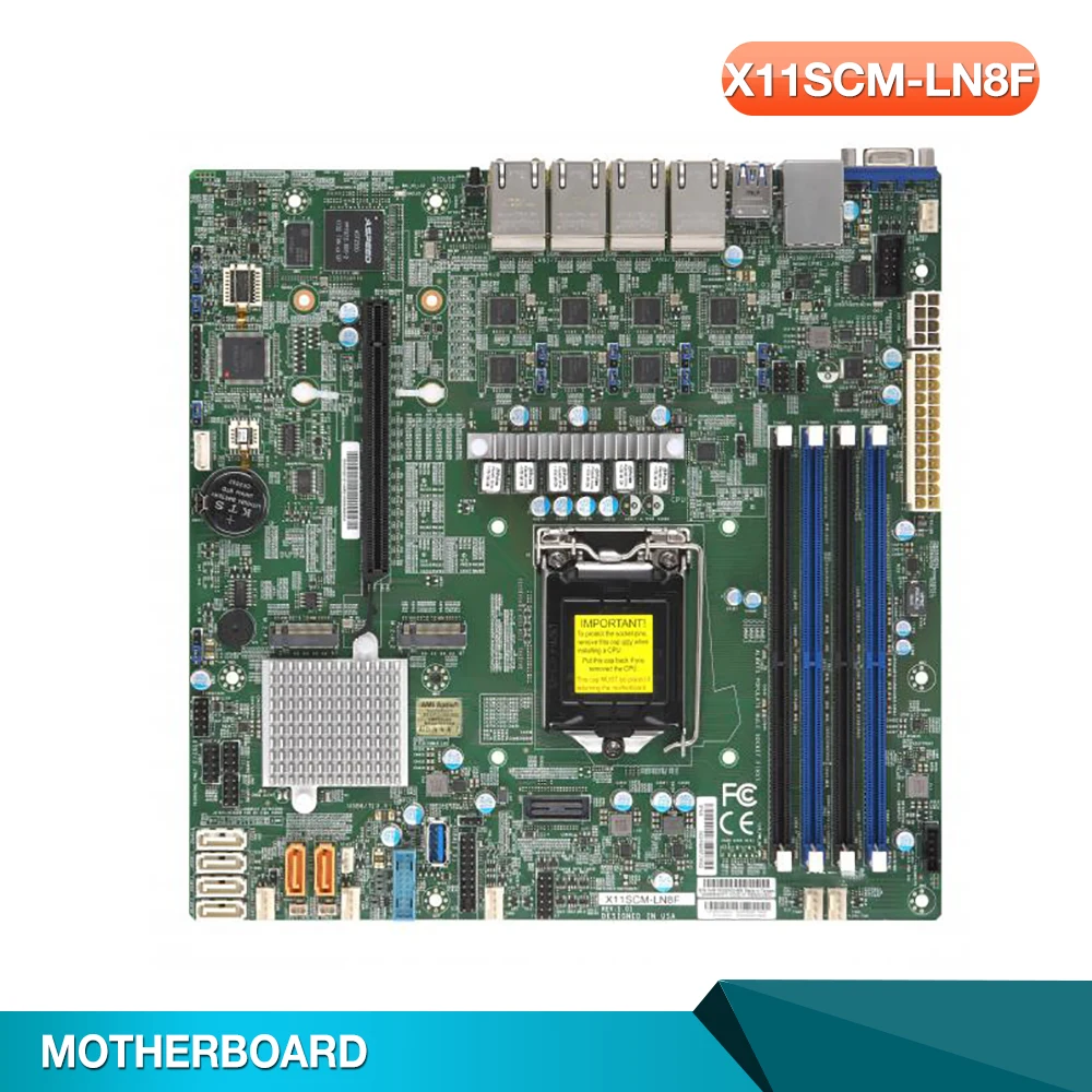 8th/9th Gen Core i3 Xeon E-2100/2200 Processor LGA1151 Server Motherboard X11SCM-LN8F
8th/9th Gen Core i3 Xeon E-2100/2200 Processor LGA1151 Server Motherboard X11SCM-LN8F