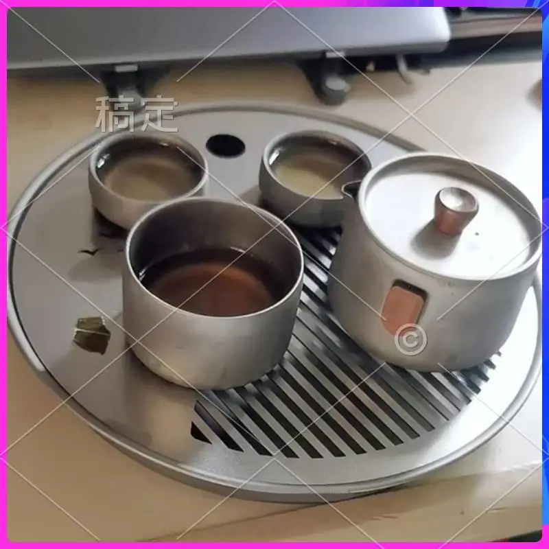 AUU-Outdoor Pure Titanium Circular Tea Tray Ultra Light And Simple Water Storage Type Tea Table Deepened Brewing Tray Tea
AUU-Outdoor Pure Titanium Circular Tea Tray Ultra Light And Simple Water Storage Type Tea Table Deepened Brewing Tray Tea