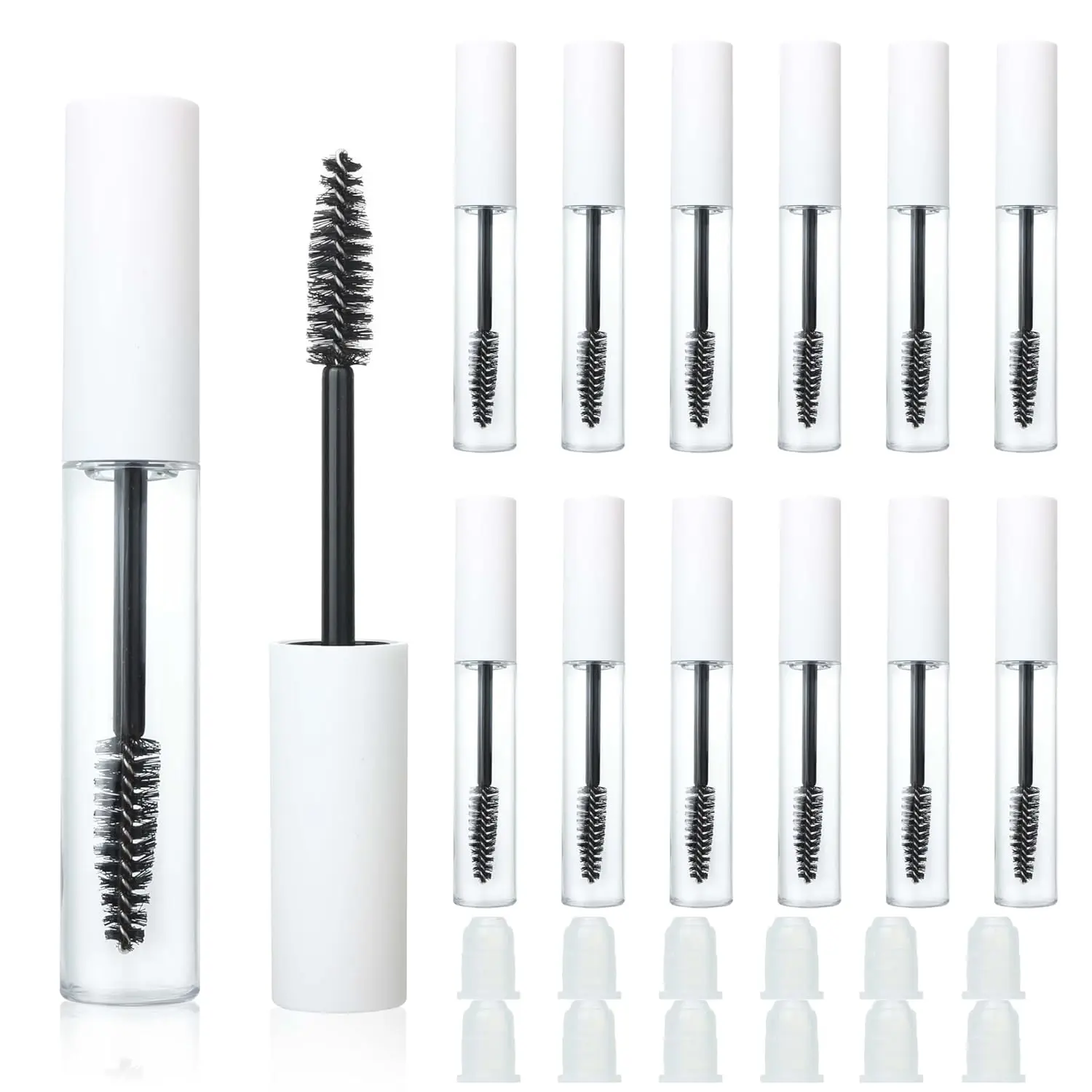 20PCS 10ml Portable Empty Mascara Tube with Brush Wand Refillable Eyelash Cream Container DIY Cosmetic Tool Mascara Container
20PCS 10ml Portable Empty Mascara Tube with Brush Wand Refillable Eyelash Cream Container DIY Cosmetic Tool Mascara Container