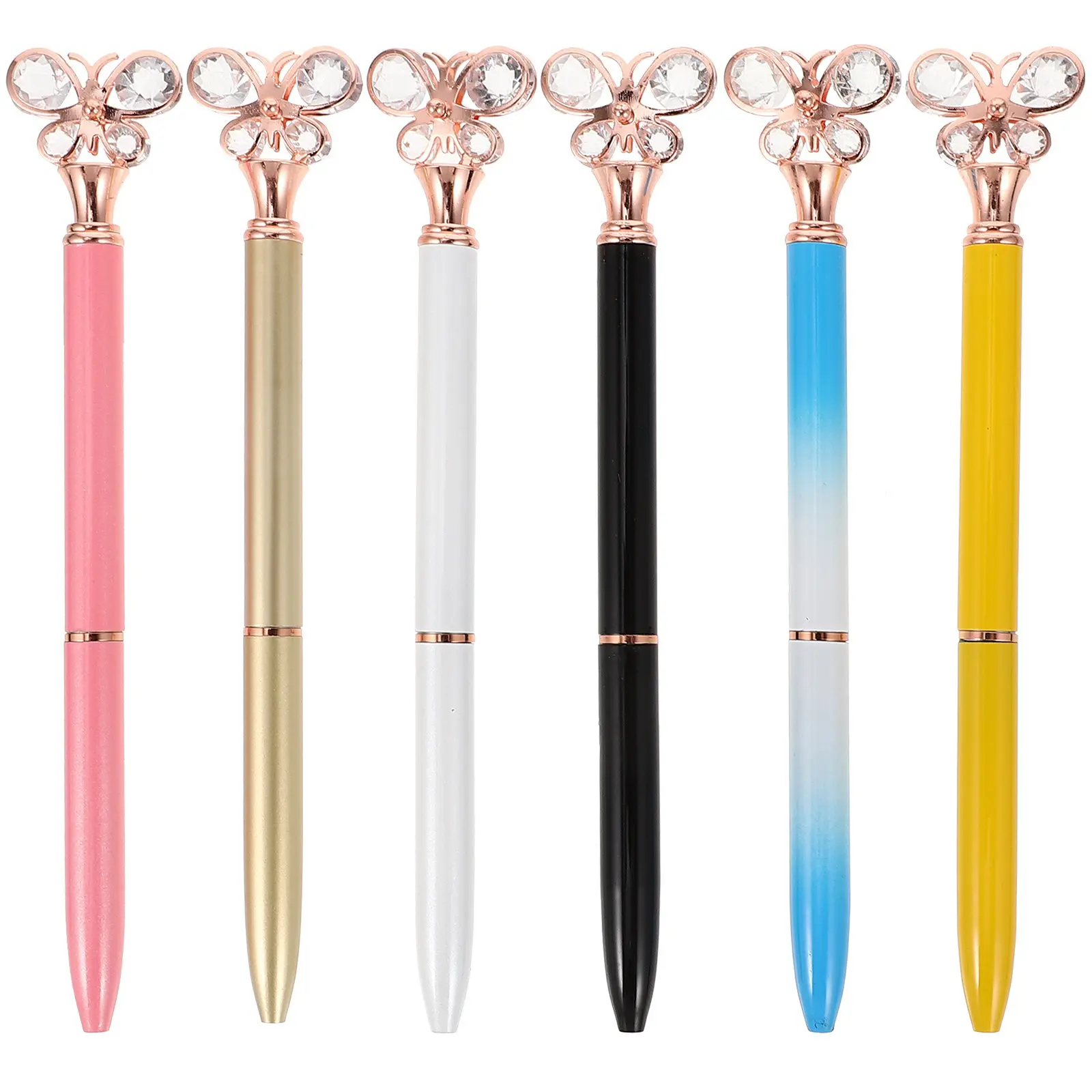 6 Pcs Ballpoint Pens Elegant Creative Metal Fancy for Women Dimond Art Flower Butterfly
6 Pcs Ballpoint Pens Elegant Creative Metal Fancy for Women Dimond Art Flower Butterfly