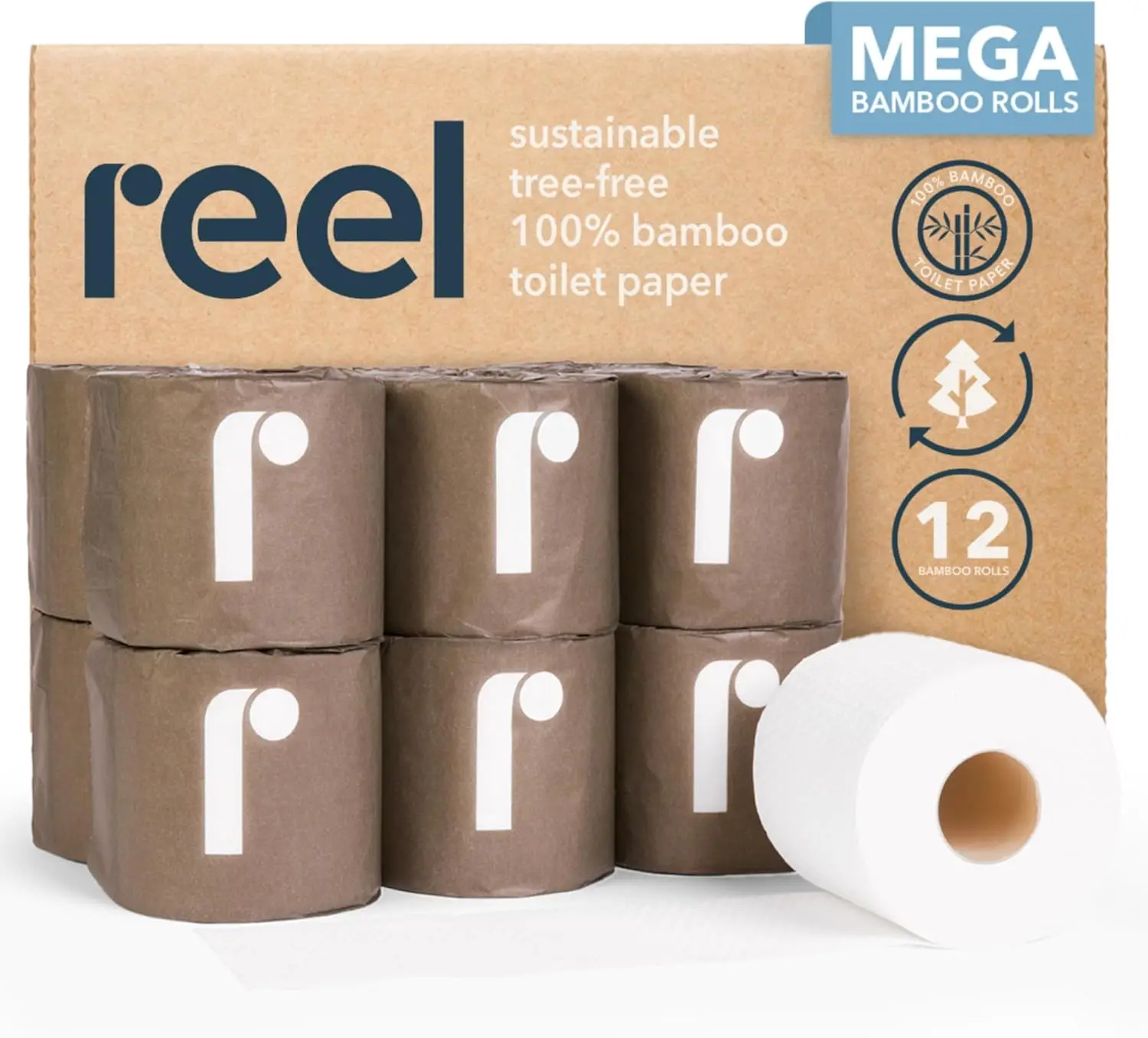 3-Ply Bamboo Toilet Paper, 12 Rolls, Toxin-Free & Septic Safe, Sustainable Packaging
3-Ply Bamboo Toilet Paper, 12 Rolls, Toxin-Free & Septic Safe, Sustainable Packaging