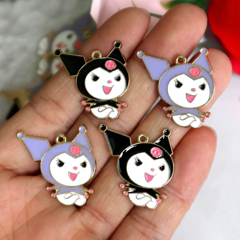 10PCS Sanrio Kuromi Alloy Enamel Pendant Anime Cute Charms DIY Necklace Bracelet Earrings Keychain Box Bag Decoration Accessory
10PCS Sanrio Kuromi Alloy Enamel Pendant Anime Cute Charms DIY Necklace Bracelet Earrings Keychain Box Bag Decoration Accessory
