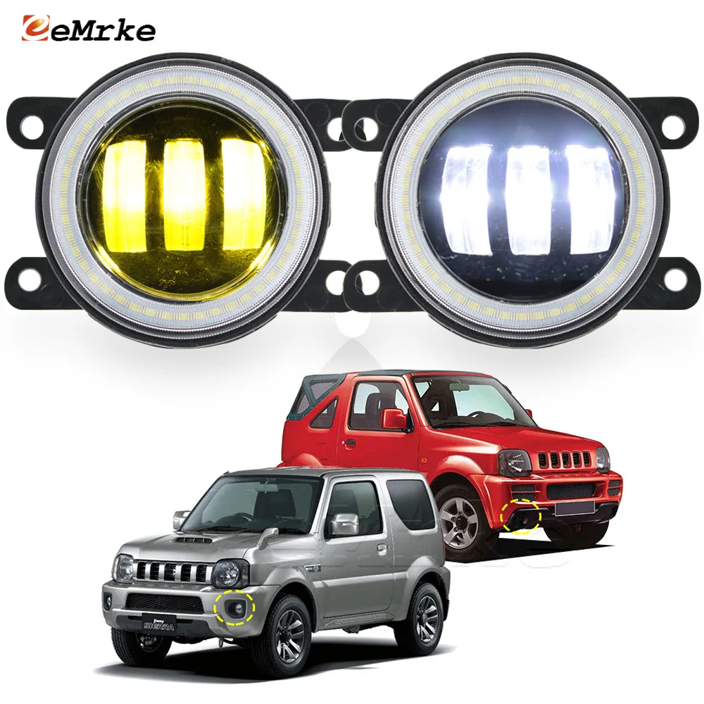 Led Fog Lights Lens DRL for Suzuki Jimny SN FJ JB43 2005-2018 Car PTF with Front Bumper Angel Eyes Rings Daytime Running Lamp
Led Fog Lights Lens DRL for Suzuki Jimny SN FJ JB43 2005-2018 Car PTF with Front Bumper Angel Eyes Rings Daytime Running Lamp