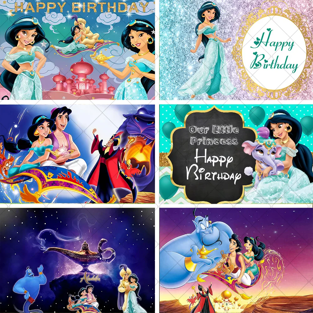 Disney Aladdin Princess Birthday Party Decoration Background Baby Shower Supplies Banner Children's Photography Backdrop Props
Disney Aladdin Princess Birthday Party Decoration Background Baby Shower Supplies Banner Children's Photography Backdrop Props