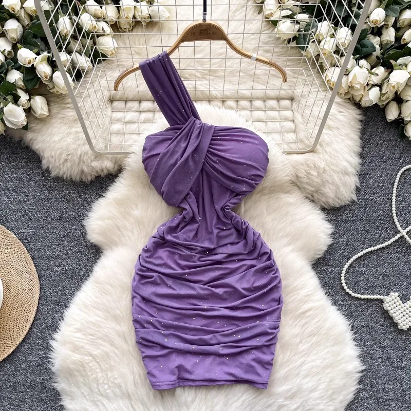 OCEANLOVE Sexy Mini Dresses Shiny American Retro Fashion Solid Vestidos Para Mujer Spring Summer Single Shoulder Women Dress
OCEANLOVE Sexy Mini Dresses Shiny American Retro Fashion Solid Vestidos Para Mujer Spring Summer Single Shoulder Women Dress