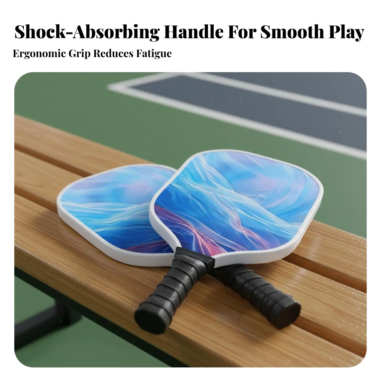 Набор для пиклбола: ракетки с нескользящей рукояткой, спортивное оборудование с амортизацией и большой зоной удара для начинающих, для парка
Набор для пиклбола: ракетки с нескользящей рукояткой, спортивное оборудование с амортизацией и большой зоной удара для начинающих, для парка