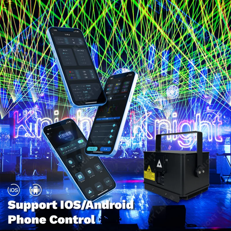 Yunxin 6w Stage Rgb Animation Laser Lighting with Phone App Control
Yunxin 6w Stage Rgb Animation Laser Lighting with Phone App Control