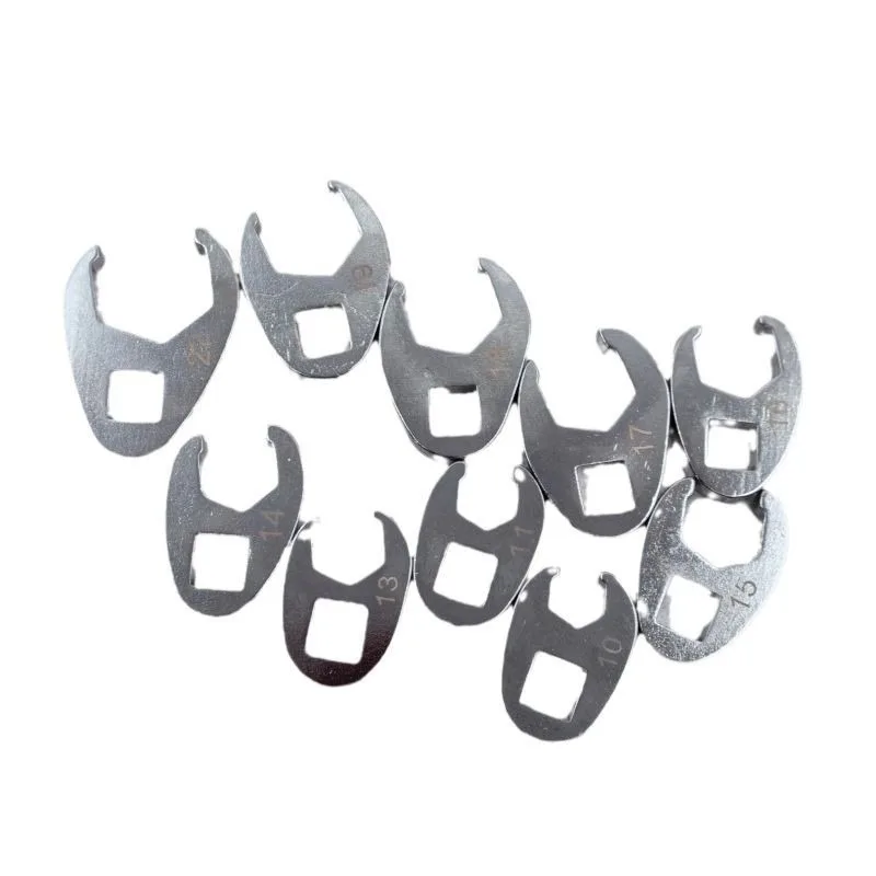 Набор из 10 L-образных ключей с приводом 3/8 дюйма, сменные головки с открытым концом, трещоточный ключ с приводом 3/8 дюйма и открытым концом типа «крючок»
Набор из 10 L-образных ключей с приводом 3/8 дюйма, сменные головки с открытым концом, трещоточный ключ с приводом 3/8 дюйма и открытым концом типа «крючок»