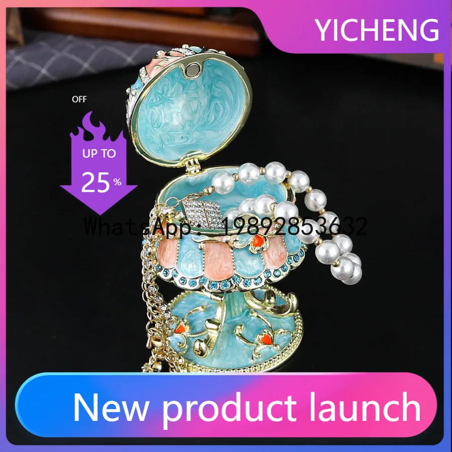 P4-1 enamel color metal diamond table lamp jewelry box jewelry box gift collection home ornament
P4-1 enamel color metal diamond table lamp jewelry box jewelry box gift collection home ornament