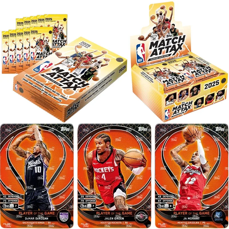 KAYOU Genuine 2025 Topps NBA Match Attax Card Power Super Pack Basketball Battle Series Star Player Collectible Cards Toys Gifts
KAYOU Genuine 2025 Topps NBA Match Attax Card Power Super Pack Basketball Battle Series Star Player Collectible Cards Toys Gifts