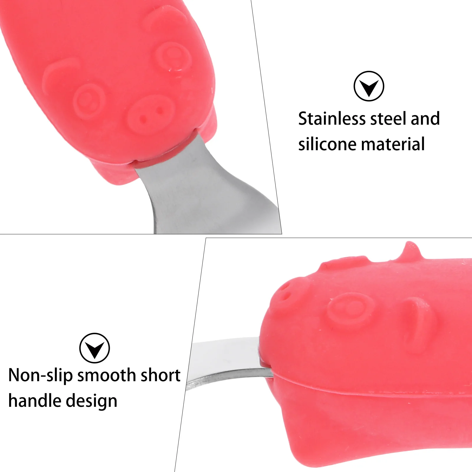 1Set Children's Weaning Cutlery Set Premium Stainless Steel Silicone Baby Feeding Fork Short Handle Spoon for Infant
1Set Children's Weaning Cutlery Set Premium Stainless Steel Silicone Baby Feeding Fork Short Handle Spoon for Infant