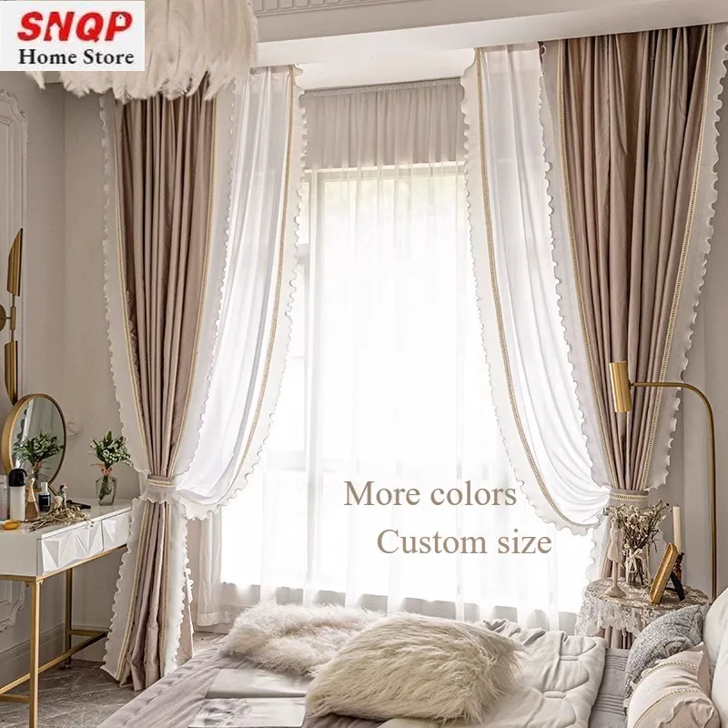 French Luxury Romantic Lace Semi-Blackout Curtains for Living Room Bedroom Dining Door screen Custom Size Classic Decor Tulle
French Luxury Romantic Lace Semi-Blackout Curtains for Living Room Bedroom Dining Door screen Custom Size Classic Decor Tulle