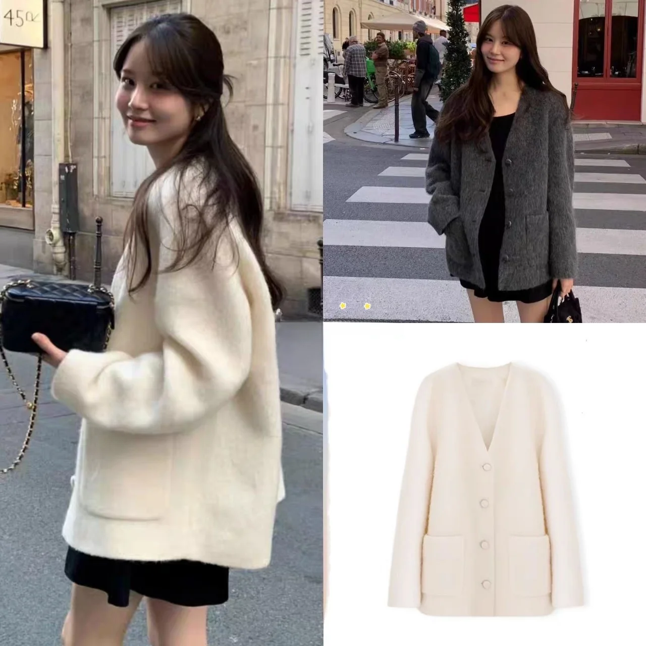 Ounce 2025 Autumn Winter New Style Vintage Simple V-neck Slimming Woolen Coat Women's Outerwear Long Sleeve Button Pocket Cot...
Ounce 2025 Autumn Winter New Style Vintage Simple V-neck Slimming Woolen Coat Women's Outerwear Long Sleeve Button Pocket Cot...