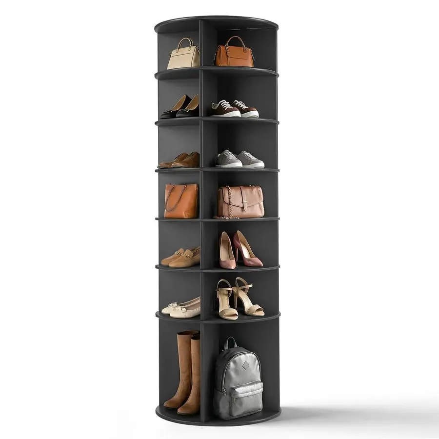 VINGLI Black Rotating Shoe Rack Tower, 7 Tier 360 Shoe Storage for Closet, 73 Tall Vertical Carousel Organizer for Sneakers
VINGLI Black Rotating Shoe Rack Tower, 7 Tier 360 Shoe Storage for Closet, 73 Tall Vertical Carousel Organizer for Sneakers