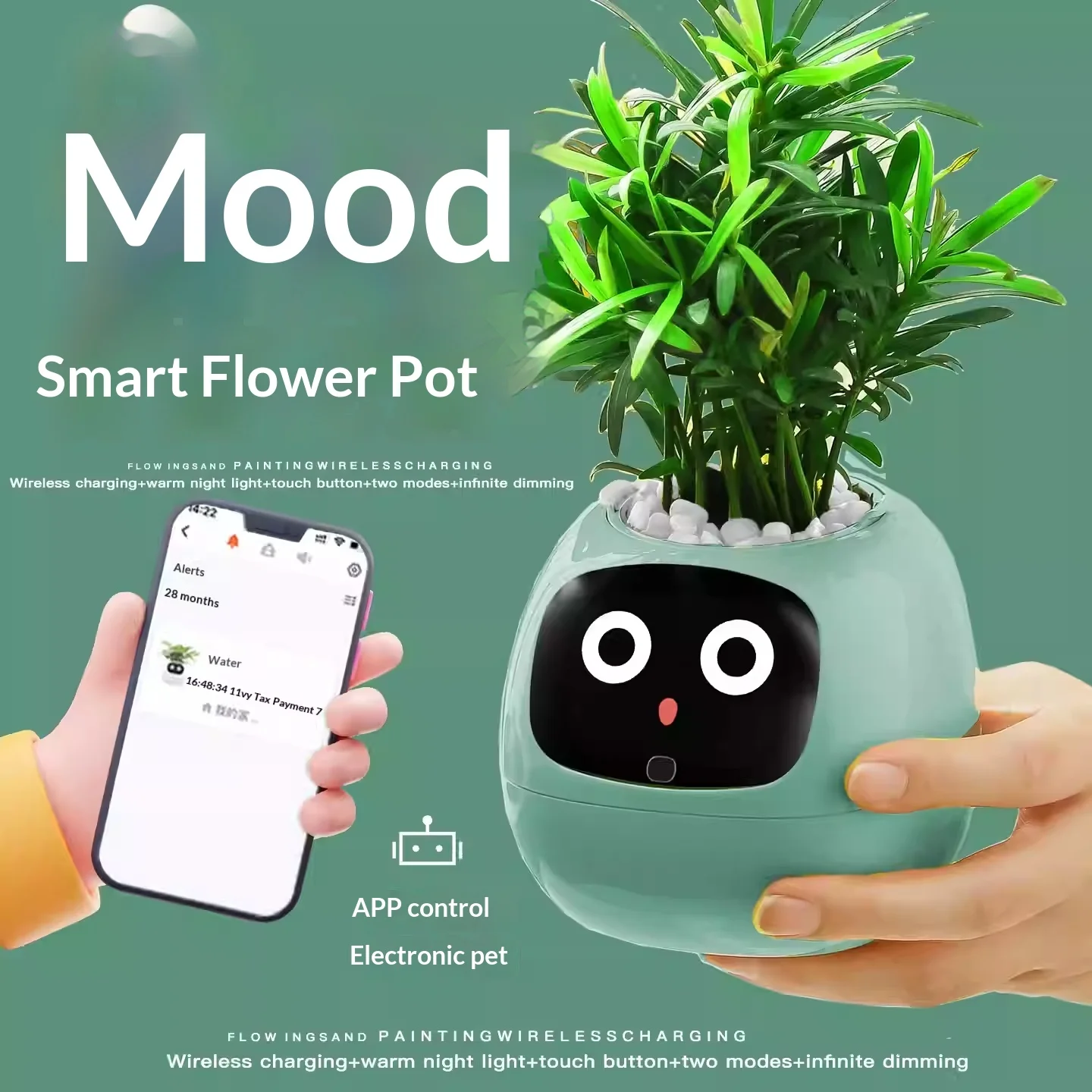 Tuya Ivy Intelligent Ai Flowerpot 49 Rich Expressions 7 Intelligent Sensors Artificial Chips Make Planting Plants Simple
Tuya Ivy Intelligent Ai Flowerpot 49 Rich Expressions 7 Intelligent Sensors Artificial Chips Make Planting Plants Simple