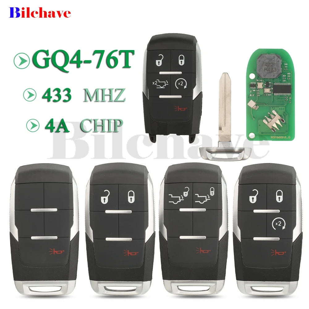 jingyuqin 1/3/4/5Buttons 433mhz 4A Chip GQ4-76T Remote Car Key For Dodge RAM 2500 35000 4500 5500 2019-2021 Flip Fob Control
jingyuqin 1/3/4/5Buttons 433mhz 4A Chip GQ4-76T Remote Car Key For Dodge RAM 2500 35000 4500 5500 2019-2021 Flip Fob Control
