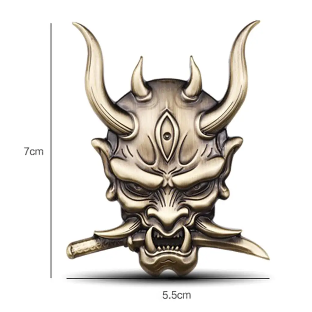 Creative Japanese Skull Samurai Sticker Metal Zinc Alloy Mask Decal for Bike Motorcycle Car Accessories
Creative Japanese Skull Samurai Sticker Metal Zinc Alloy Mask Decal for Bike Motorcycle Car Accessories
