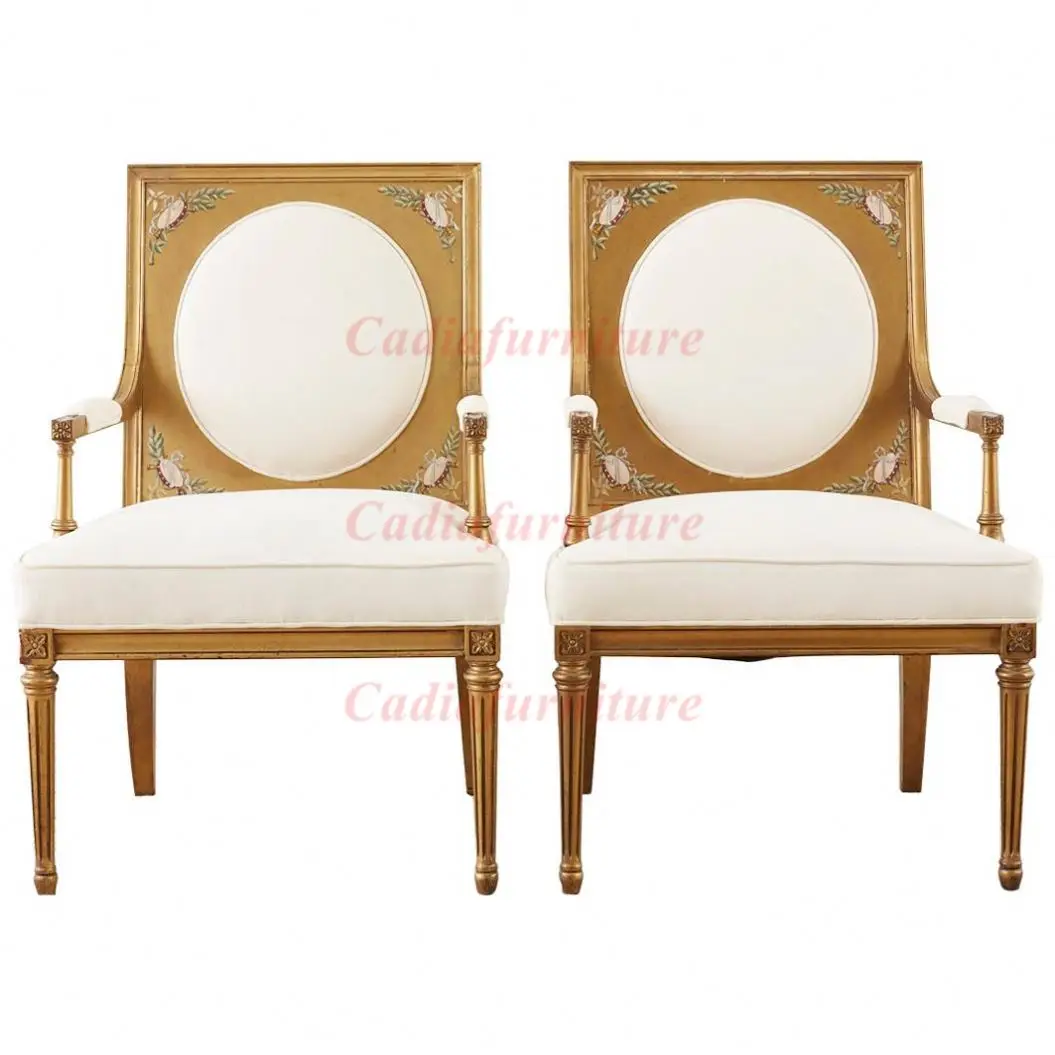 French Luxurious Handmade Wooden Frame Armchairs Purely Designed for Home Use in Bedroom Dining Villa Living Room Accent Chairs
French Luxurious Handmade Wooden Frame Armchairs Purely Designed for Home Use in Bedroom Dining Villa Living Room Accent Chairs