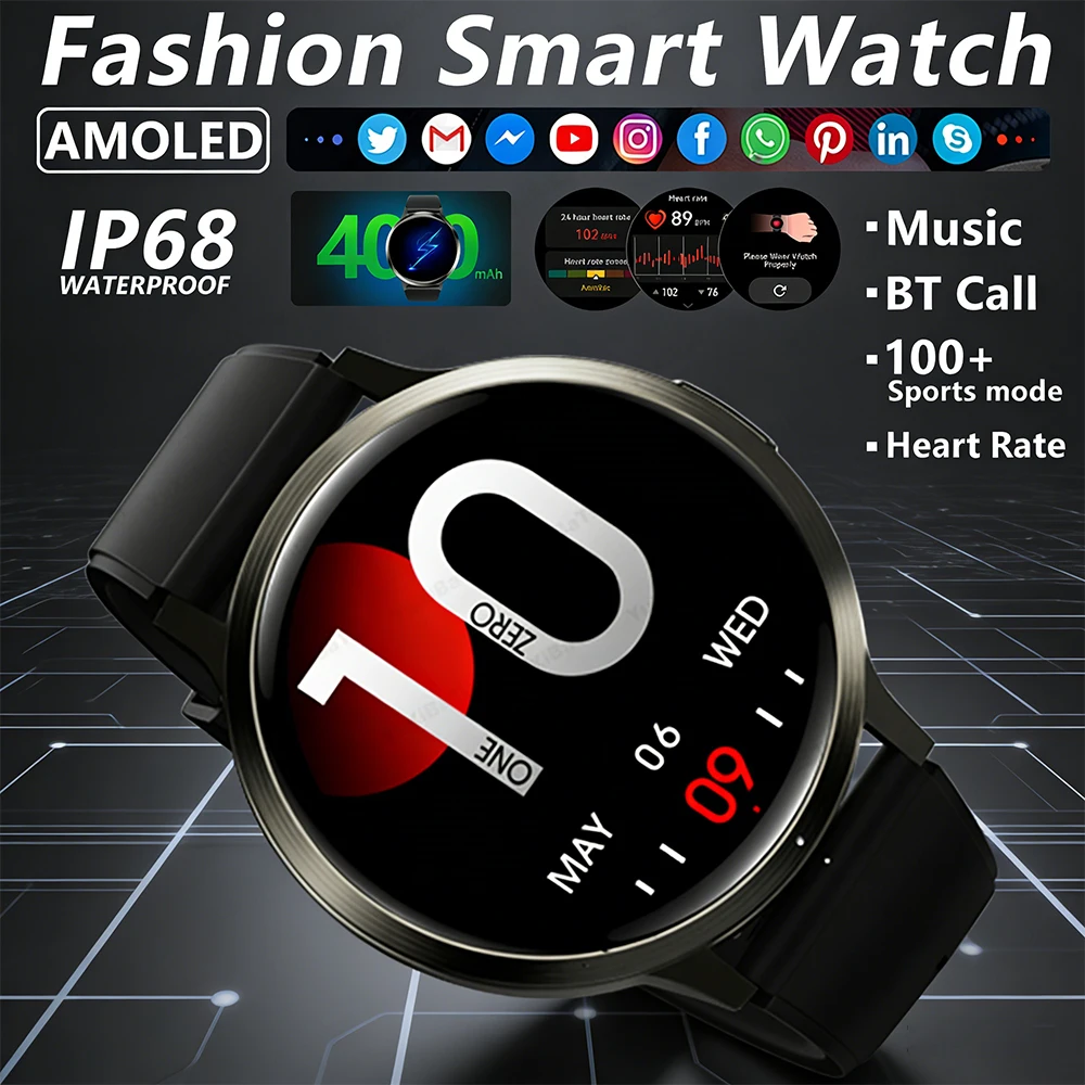 Новые смарт-часы 2026 года для мужчин: AMOLED-экран, 400 мАч, мониторинг сердечного ритма и здоровья, Bluetooth-звонки, бизнес-смарт-часы для мужчин
Новые смарт-часы 2026 года для мужчин: AMOLED-экран, 400 мАч, мониторинг сердечного ритма и здоровья, Bluetooth-звонки, бизнес-смарт-часы для мужчин