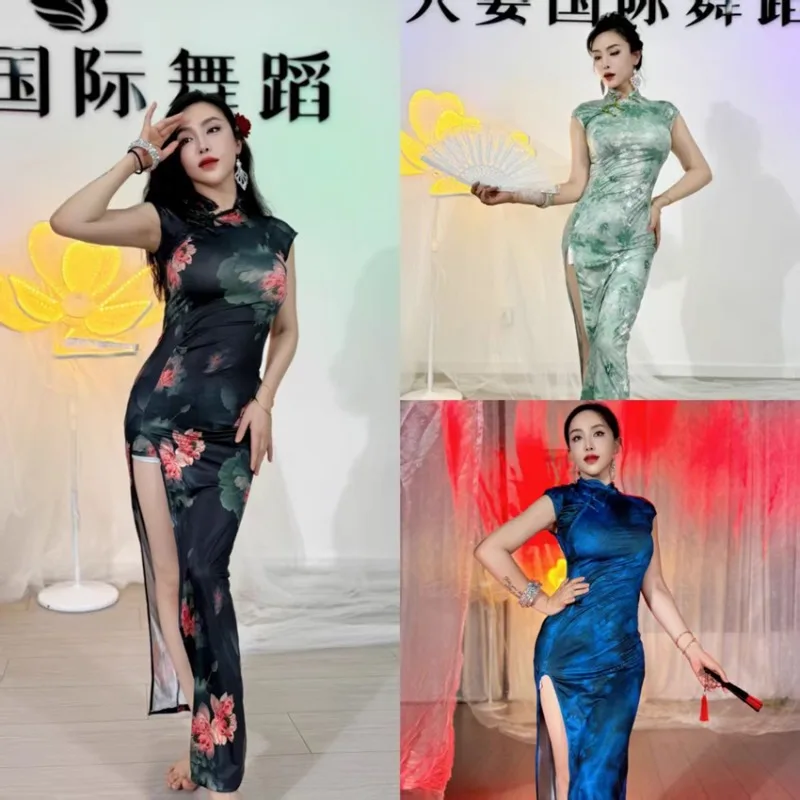 Индивидуальный костюм для танца живота, тренировочное платье, платье для восточного танца в китайском стиле, классический улучшенный Cheongsam
Индивидуальный костюм для танца живота, тренировочное платье, платье для восточного танца в китайском стиле, классический улучшенный Cheongsam