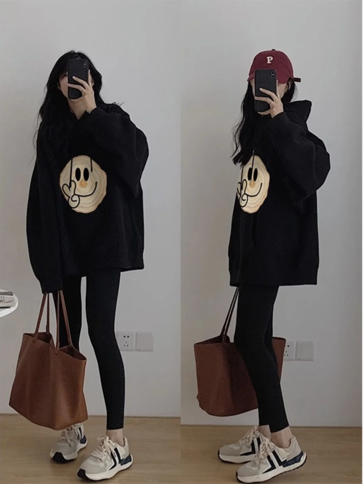 Black Hooded Sweatshirt Women's New 2026 Trendy Autumn Winter Loose Fleece Lined Lazy Style Small Size Winter Outerwear
Black Hooded Sweatshirt Women's New 2026 Trendy Autumn Winter Loose Fleece Lined Lazy Style Small Size Winter Outerwear