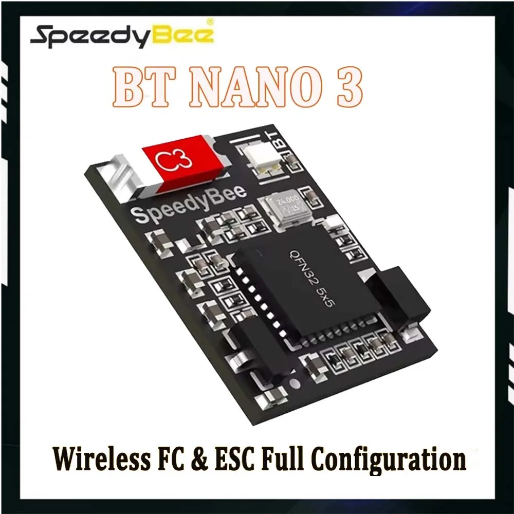 SpeedyBee BT Nano 3, конфигурация беспроводного контроллера полета для RC FPV Racing Drone Quadcopter
SpeedyBee BT Nano 3, конфигурация беспроводного контроллера полета для RC FPV Racing Drone Quadcopter