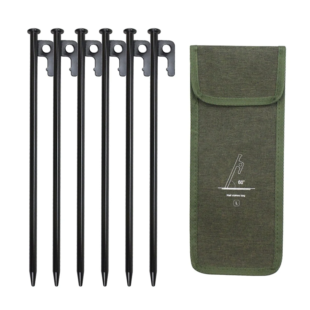 DW-6PCS 30cm Outdoor Tent Pegs Ground Nails with Storage Bag Windproof Nails Camping Accessories Tent Fastening
DW-6PCS 30cm Outdoor Tent Pegs Ground Nails with Storage Bag Windproof Nails Camping Accessories Tent Fastening