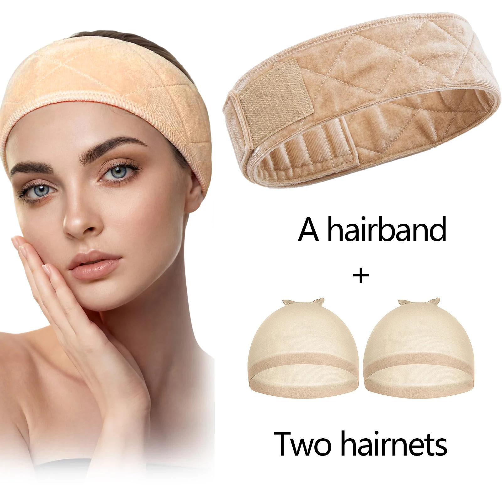 1 Pack Velvet Wig Grip Band with 2 Clear Wig Hair Nets, Adjustable Fastener No Slip Reinforced Wig Headband, Comfortable Secure
1 Pack Velvet Wig Grip Band with 2 Clear Wig Hair Nets, Adjustable Fastener No Slip Reinforced Wig Headband, Comfortable Secure