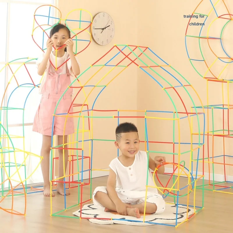 DIY Straw Constructor Toys Building Toys Straws and Connectors Building Sets Colorful Motor Skills Educational Toy Gift
DIY Straw Constructor Toys Building Toys Straws and Connectors Building Sets Colorful Motor Skills Educational Toy Gift