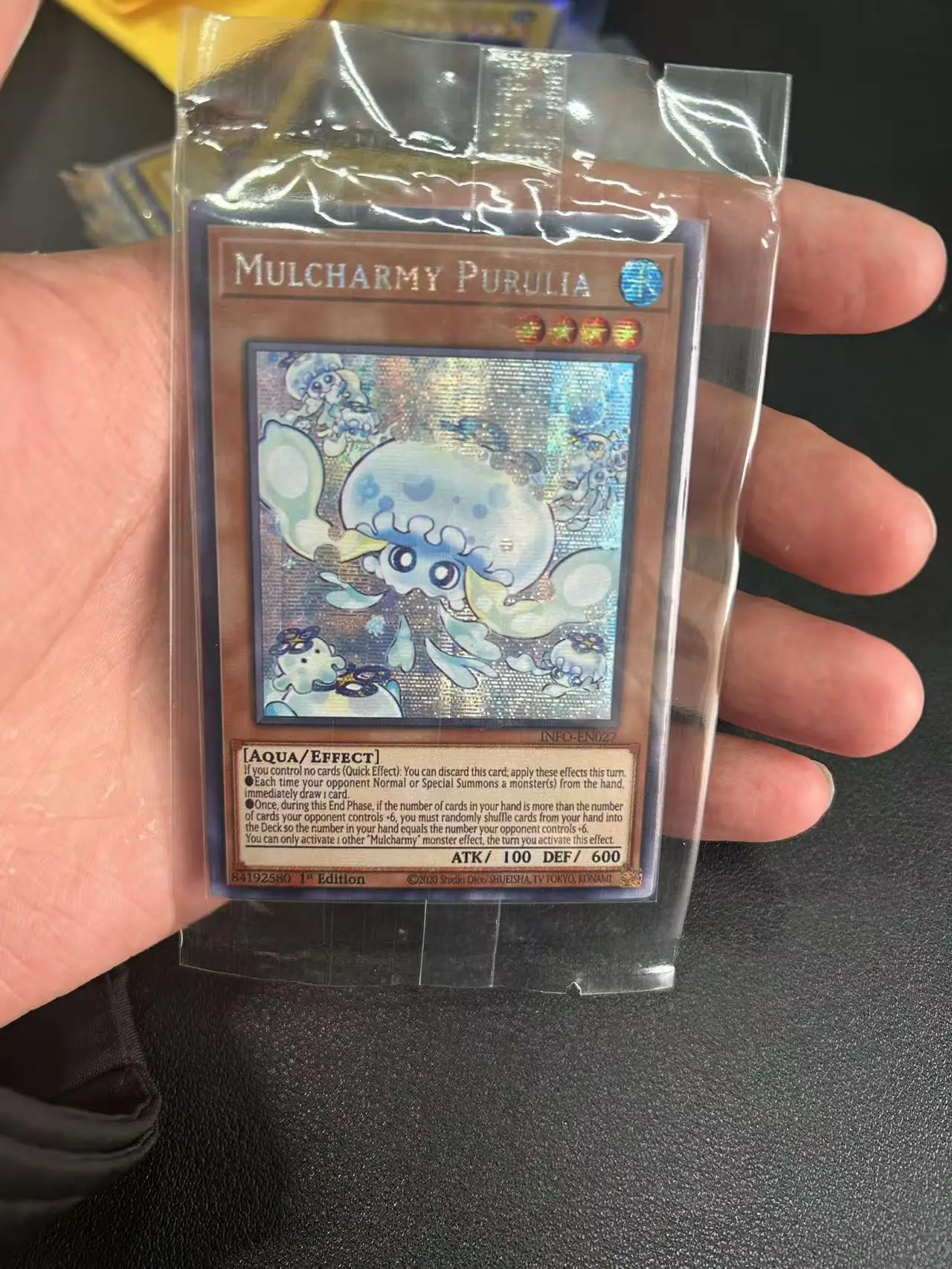 Yu Gi Oh Secret Rare/SER TCG Mulcharmy Purulia (INFO-EN027) Игровая карта на заказ на английском языке (не оригинальная карта)
Yu Gi Oh Secret Rare/SER TCG Mulcharmy Purulia (INFO-EN027) Игровая карта на заказ на английском языке (не оригинальная карта)