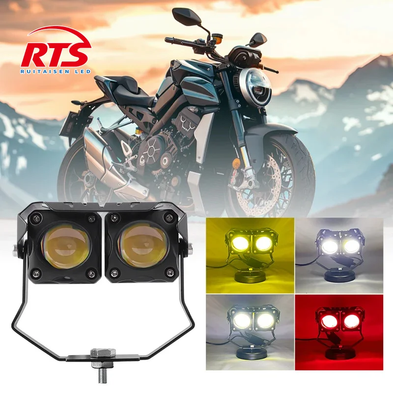 50W Ultra Bright Motorcycle Spotlight Fog Lamp Auxiliary Driving High Low Beam Red Motor Headlights for Truck SUV ATV Off-Road
50W Ultra Bright Motorcycle Spotlight Fog Lamp Auxiliary Driving High Low Beam Red Motor Headlights for Truck SUV ATV Off-Road