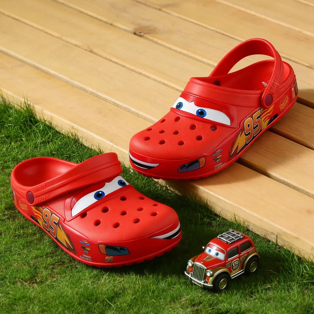 Outdoor Beach Holey Shoes Lightning Mcqueen Cartoon Slippers Men Sandals Casual Ankle-Wrap Eva Car Flip Flops Shoes
Outdoor Beach Holey Shoes Lightning Mcqueen Cartoon Slippers Men Sandals Casual Ankle-Wrap Eva Car Flip Flops Shoes