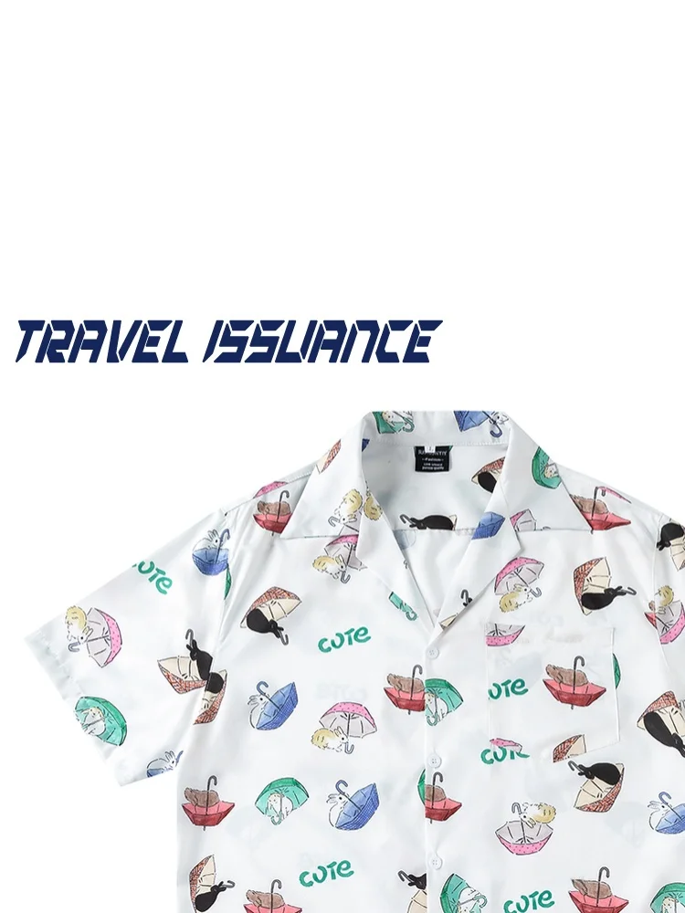 Travel Issuance Fun Umbrella Print Loose Short Sleeve Children's Shirt Casual Style Polyester Fiber Breathable Summer Shirt
Travel Issuance Fun Umbrella Print Loose Short Sleeve Children's Shirt Casual Style Polyester Fiber Breathable Summer Shirt