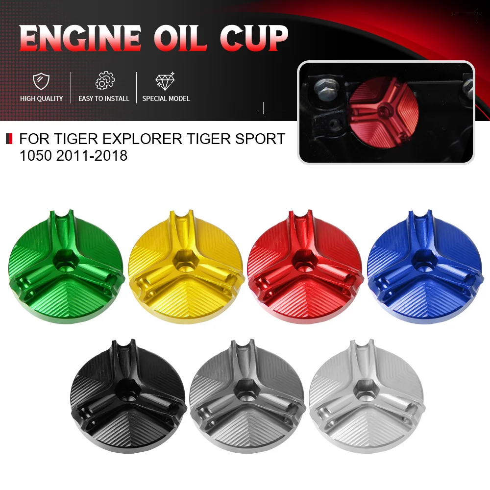 For TIGER EXPLORER TIGER SPORT 1050 2011-2018 Motorcycle Engine Oil Filler Cap M19*2.5 Cnc Aluminum Alloy Engine Oil CUP
For TIGER EXPLORER TIGER SPORT 1050 2011-2018 Motorcycle Engine Oil Filler Cap M19*2.5 Cnc Aluminum Alloy Engine Oil CUP