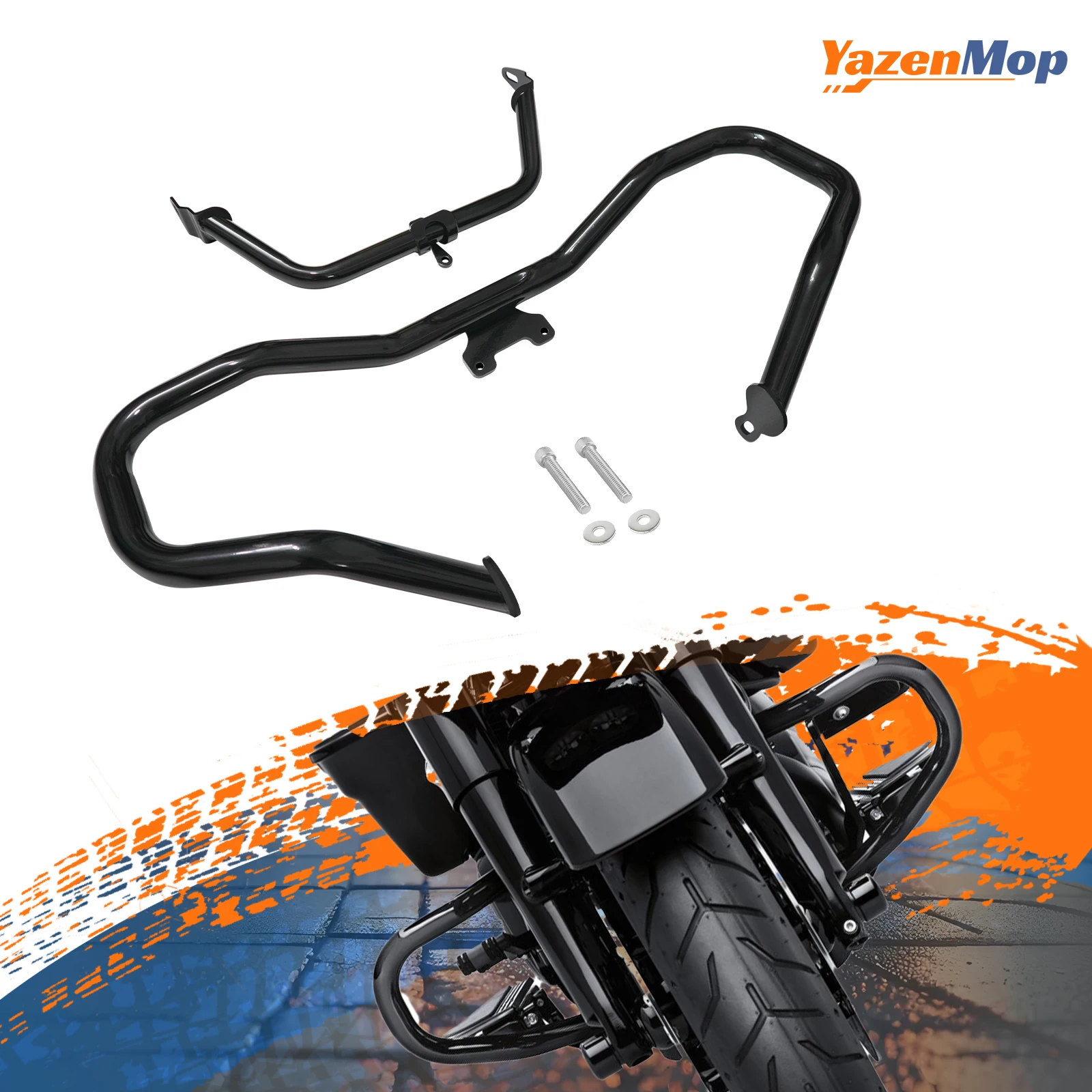 Road Glide Engine Guard with Upper Fairing Mount Brackets Fits Harley Touring Road Glide 2015-2023 CVO Models
Road Glide Engine Guard with Upper Fairing Mount Brackets Fits Harley Touring Road Glide 2015-2023 CVO Models