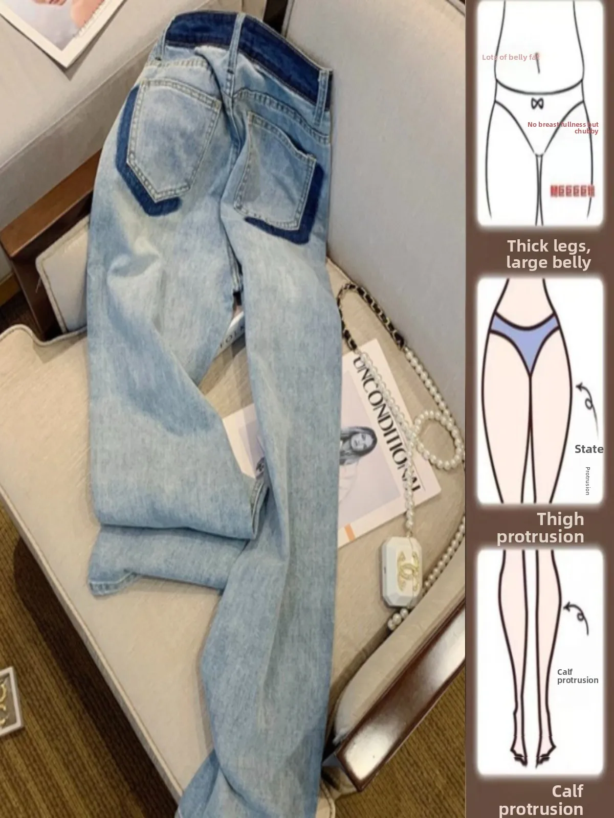 High Waist Straight Leg Blue Jeans Women's Autumn Winter plus Size Slimming Wide Leg Long Trousers Fashionable Casual Denim
High Waist Straight Leg Blue Jeans Women's Autumn Winter plus Size Slimming Wide Leg Long Trousers Fashionable Casual Denim