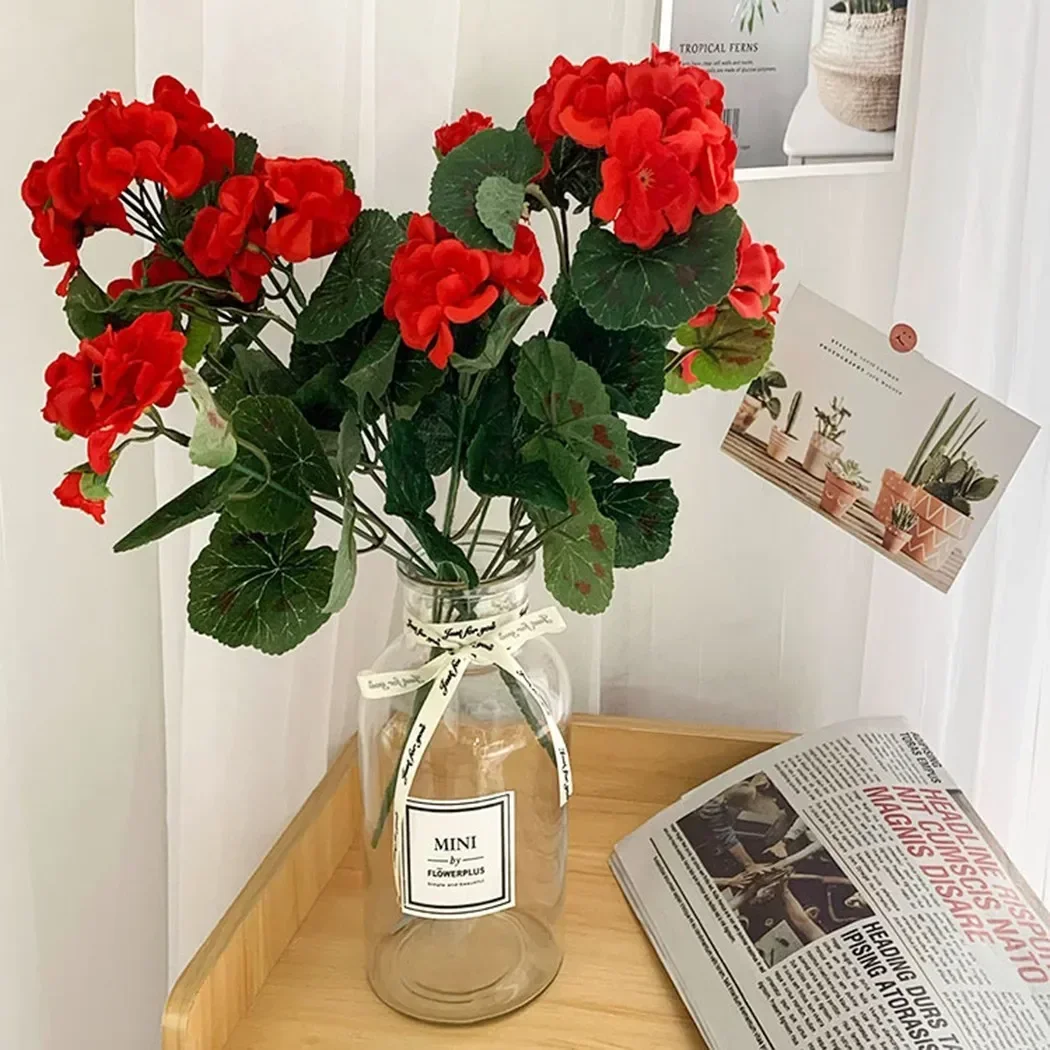 36cm Artificial Geranium Flowers Artificial Begonia Flowers Silk Fake Hydrangea Flower Home Office Wedding Garden Decoration
36cm Artificial Geranium Flowers Artificial Begonia Flowers Silk Fake Hydrangea Flower Home Office Wedding Garden Decoration
