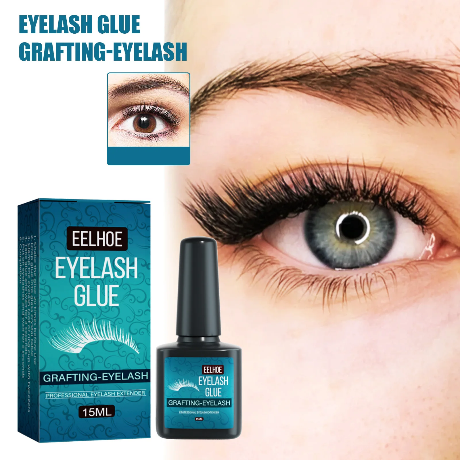 EELHOE Eyelash Glue For Natural Curlin Lash Grafting Of False Eyelashes Quick Drying Low Irritation High Flexibility
EELHOE Eyelash Glue For Natural Curlin Lash Grafting Of False Eyelashes Quick Drying Low Irritation High Flexibility