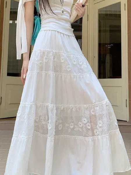 Slimming Long A-Line Skirt with 3D Flower Design for Women Summer New Style Cake Skirt Suitable for Pear Shaped Body
Slimming Long A-Line Skirt with 3D Flower Design for Women Summer New Style Cake Skirt Suitable for Pear Shaped Body