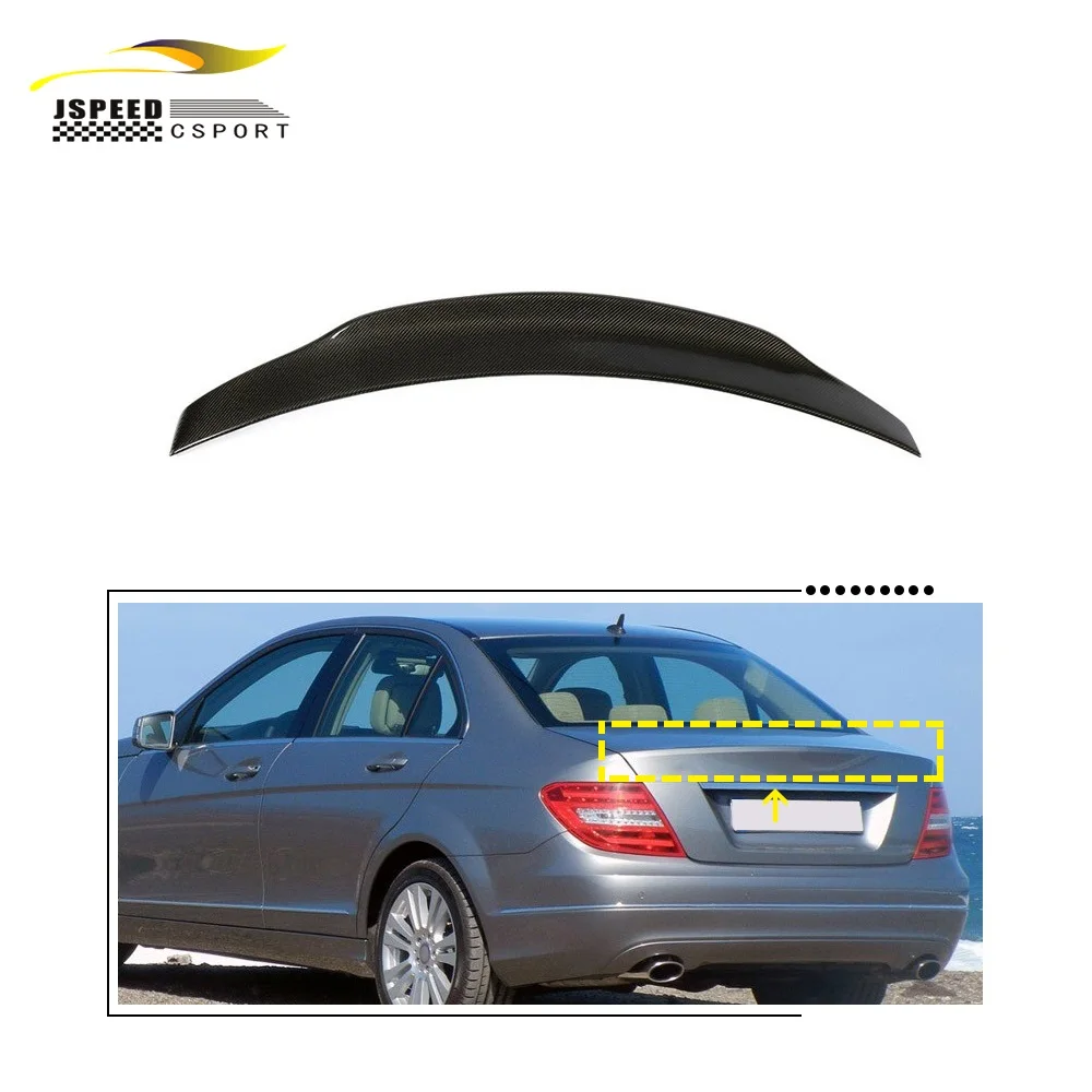 Suitable for Mercedes-benz W204 rear spoiler carbon fiber 4-door C180, C200, C250, C63AMG rear trunk wing rear spoiler sedan 07- 
Suitable for Mercedes-benz W204 rear spoiler carbon fiber 4-door C180, C200, C250, C63AMG rear trunk wing rear spoiler sedan 07-