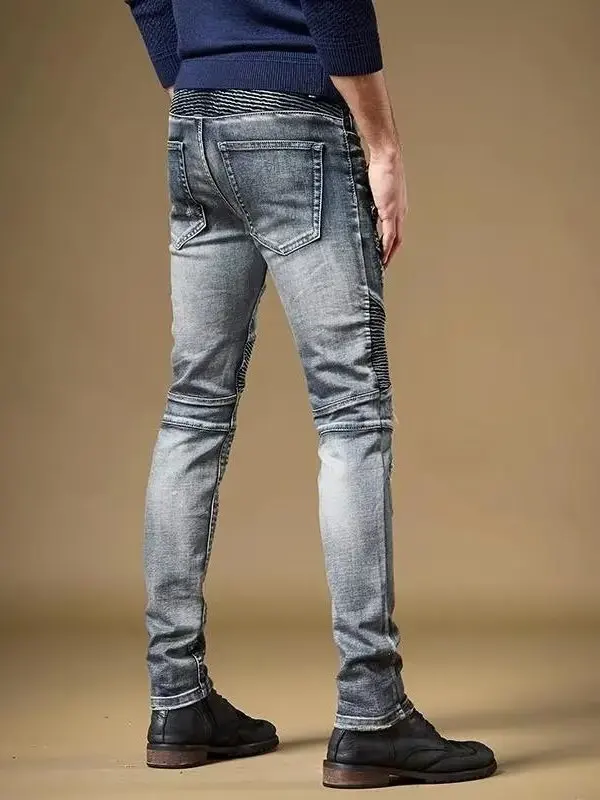 Retro Distred Slim Fit Men's Jeans Spring Autumn Wear Resistant Cotton Stretch Denim Youthful Sle Casual Straight Leg
Retro Distred Slim Fit Men's Jeans Spring Autumn Wear Resistant Cotton Stretch Denim Youthful Sle Casual Straight Leg