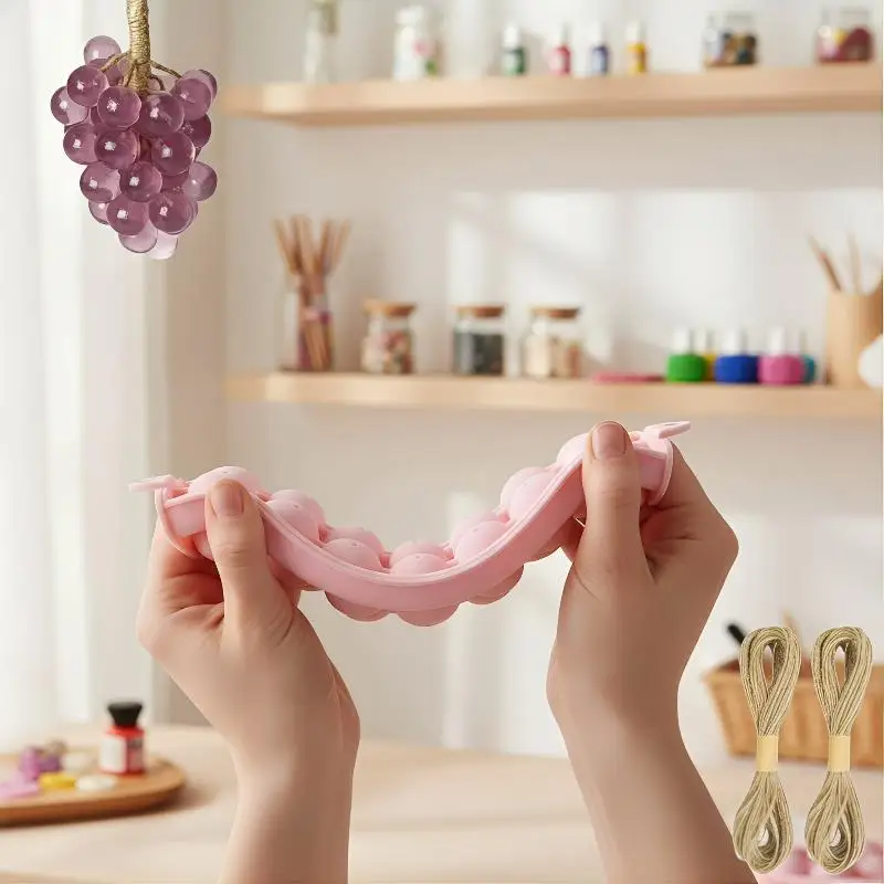 Handmade Soap Making Silicone Kit Exquisite Grape Shaped Molds Creative DIY Gift Set for Home Soap Crafting Projects
Handmade Soap Making Silicone Kit Exquisite Grape Shaped Molds Creative DIY Gift Set for Home Soap Crafting Projects