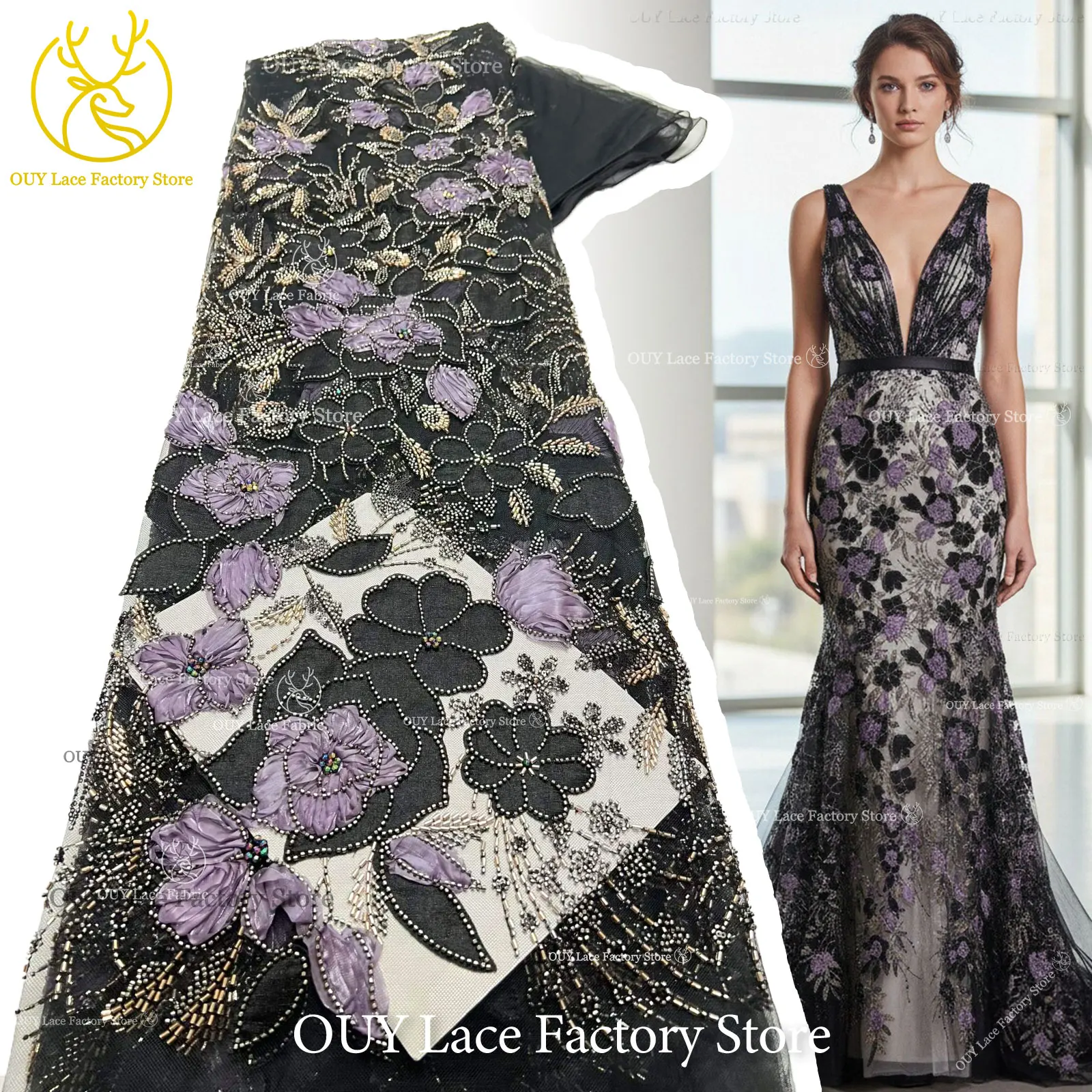 2026 New Style African Embroidery Beaded Lace Fabric High Quality French Sequins Mesh Lace Fabric For Women Wedding Party Dress
2026 New Style African Embroidery Beaded Lace Fabric High Quality French Sequins Mesh Lace Fabric For Women Wedding Party Dress