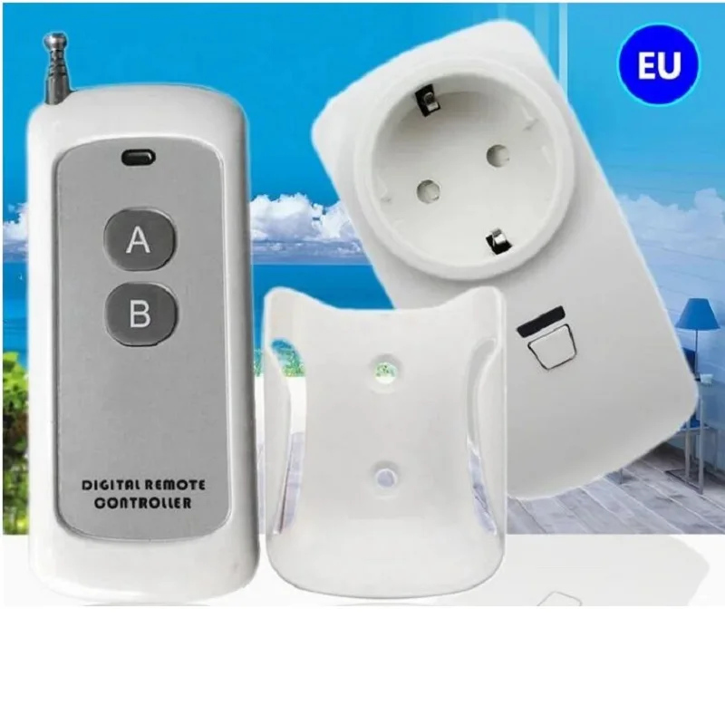 433MHZ European Type Conversion Plug EU Standard Power Adapter Socket 10A Travel Plugs + Remote control
433MHZ European Type Conversion Plug EU Standard Power Adapter Socket 10A Travel Plugs + Remote control